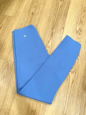NWT Lululemon Super High Rise Glow Up Leggings Prep Blue 25” Size 6